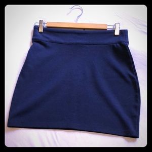 BDG navy blue zip skirt mini